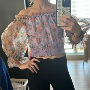 Alice + Olivia top.  Beautiful floral print.  #NWT